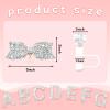 XIANGYUAN Stanley Accessory Set Includes 10mm Straw Cover,Bow Cup Decoration,Personalized Stickers for Water Bottle and Other Accessories,Suitable for 30and40oz Stanley Cup(white A) view 2