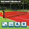 BAGAIL Portable Pickleball Net Set, 22 FT Regulation Size Pickle Ball Net with Ball Collector, Carry Bag, Easy Setup for Outdoor Indoor Driveway - Yellow view 3