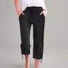Women's Summer Cargo Pants with Pockets Womens Cargo Capris Pants Drawstring Low Waisted Hiking Jogger Pants Lightweight Outdoor Athletic Travel Casual Loose Comfy Cute 3/4 Trousers Pockets view 2