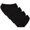 Member's Mark Ladies Hipsters 4-Pack (Size X-Large, Black/Black) view 1