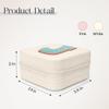 SANDJEST Personalized Jewelry Box, White Travel Jewelry Box with Initial J, Small Monogrammed Jewelry Case Organizer for Girls Women Teen Kids, Mini Travel Essentials Gifts for Birthday Christmas view 2