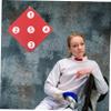 COOLHIYA Hanging Fencing Tool Double-Sided Rubber Practice for Outdoor and Indoor Training Compact Design Smooth Edges for Skill Improvement Fencing view 2