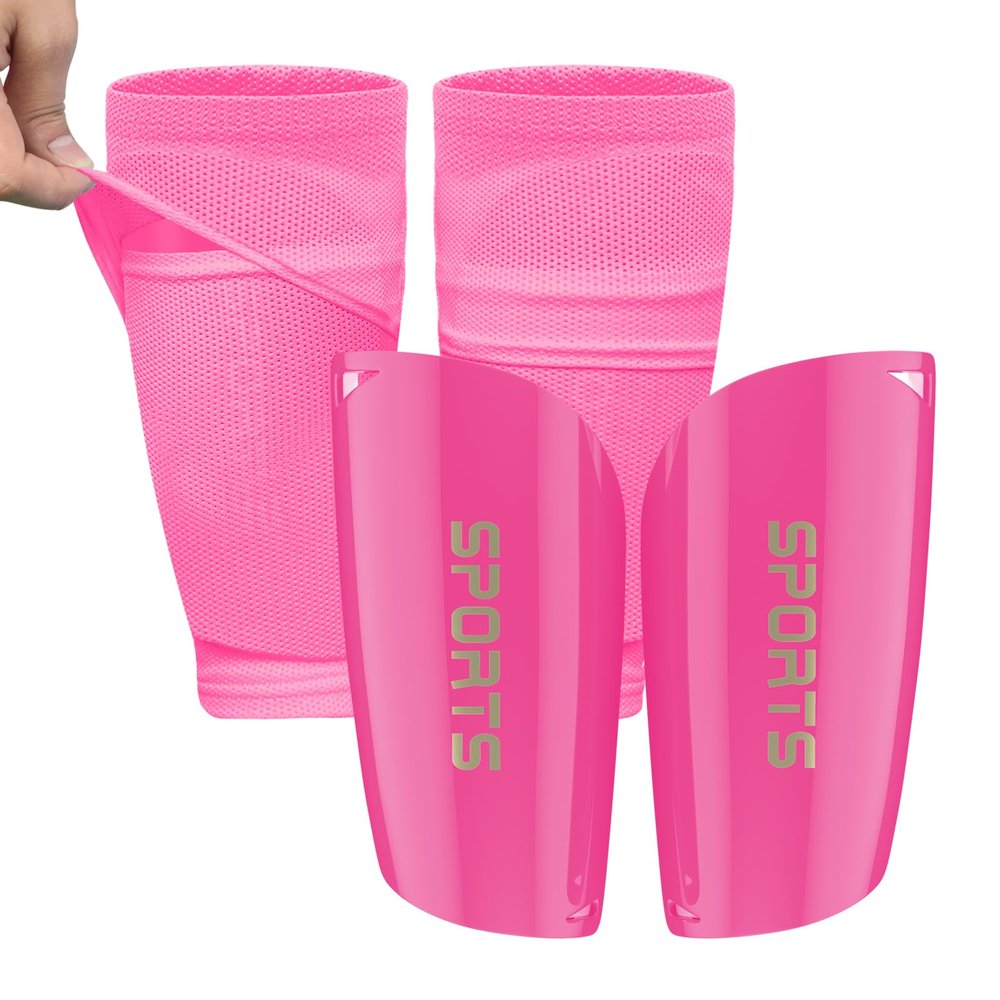 ATHCISE Kids Youth Soccer Shin Guards with Sleeves, Slip in Shinguards Soccer Shin Pads for 3-15 Years Old Boys Girls Child Teens