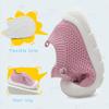 AILYLAKP Toddler Baby Girls Boys Shoes Toddler Walking Sneakers Kids Barefoot Slip on Tennis Infant Shoes Lightweight Breathable for First Babies Pink view 4