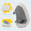 AILYLAKP Toddler Baby Girls Boys Shoes Toddler Walking Sneakers Kids Barefoot Slip on Tennis Infant Shoes Lightweight Breathable for First Babies Lightgrey view 4