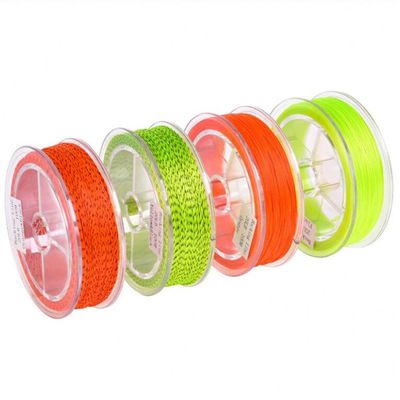 YJIUYUANQ Fly Tying Materials Fly Fishing Accessory,20LB Fly Fishing Backing Line Polyester Braided Backing Line High Strength Low Stretch Backing Fly Line (110 Yards per Color),4 Color Rolls