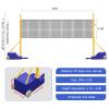 Volleyball Poles with Net for Backyard,Portable Outdoor Volleyball/Badminton Net Set 20 ft Long, Indoor Heavy Duty Volleyball Net Set with Storage Bag,Adjustable Height for Men Women Adult Youth view 2