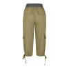 Capris for Women Casual Summer Women's Cargo Capris 3/4 Trousers Pockets Womens Hiking Cargo Shorts Loose Fit Stretch Athletic Shorts with Pockets Shorts for Women Trendy Clothing view 3
