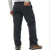 Pioneer Camp Men's Snow Ski Pants Waterproof Fleece Lined Outdoor Softshell Insulated Cargo Hiking Winter Pants Snowboard view 4
