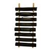 SUYUDD 9-Tier Yoga Mat Holder Wall Mount, Wooden Yoga Mats Storage Rack, Home Gym Storage for Storing Fitness Mats, Yoga Mat Rack view 1