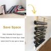 SUYUDD 9-Tier Yoga Mat Holder Wall Mount, Wooden Yoga Mats Storage Rack, Home Gym Storage for Storing Fitness Mats, Yoga Mat Rack view 4