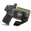 WARRIORLAND Kydex IWB Holster Fits Sig Sauer P365/ P365X/ P365 SAS, Inside Waistband Concealed Carry, Optic Ready w/Claw, Adj Cant, Right Hand, OD Green view 1