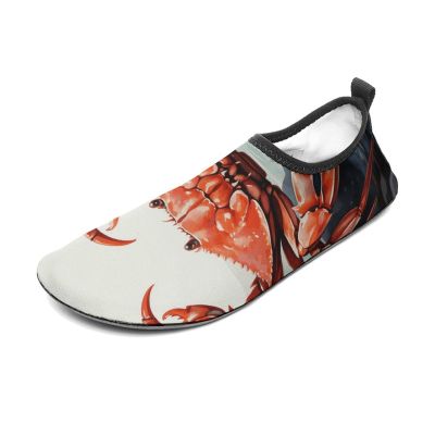 GHZWACKJ Water Shoes for Women Men Quick Dry Barefoot Shoes Red Crab Sea Sport Shoes Beach Aqua Socks for Hiking Swim Surf Yoga Sport 11/12men