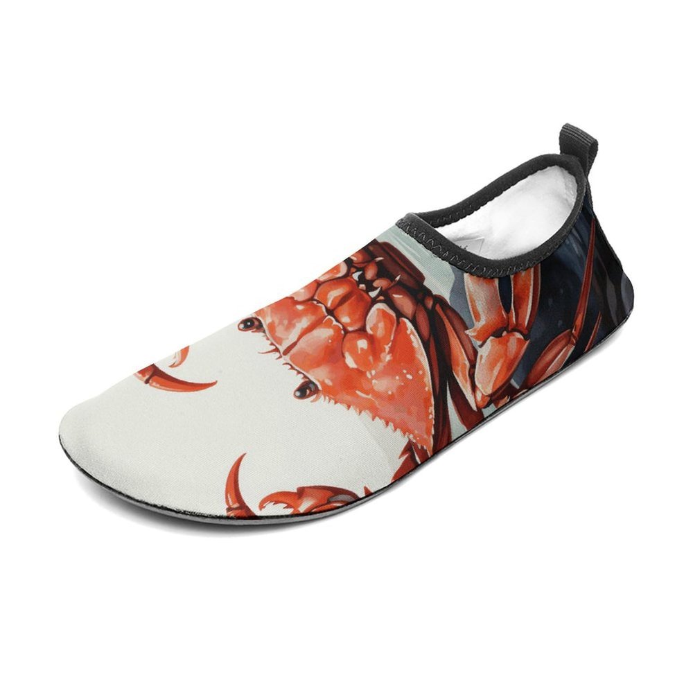 GHZWACKJ Water Shoes for Women Men Quick Dry Barefoot Shoes Red Crab Sea Sport Shoes Beach Aqua Socks for Hiking Swim Surf Yoga Sport 11/12men