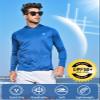 NORTHYARD Men's UPF 50+ Hoodie Shirts Long Sleeve Sun Protection Fishing Swim Beach UV SPF Rash Guard Quick Dry Lightweight RoyalBlue 2XL view 3