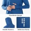 NORTHYARD Men's UPF 50+ Hoodie Shirts Long Sleeve Sun Protection Fishing Swim Beach UV SPF Rash Guard Quick Dry Lightweight RoyalBlue 2XL view 4