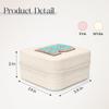 SANDJEST Personalized Jewelry Box, White Travel Jewelry Box with Initial R, Small Monogrammed Jewelry Case Organizer for Girls Women Teen Kids, Mini Travel Essentials Gifts for Birthday Christmas view 2