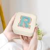 SANDJEST Personalized Jewelry Box, White Travel Jewelry Box with Initial R, Small Monogrammed Jewelry Case Organizer for Girls Women Teen Kids, Mini Travel Essentials Gifts for Birthday Christmas view 4