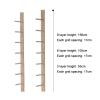 SUYUDD 9-Tiers Yoga Mat Holder Wall Mount, Wooden Storage Rack for Yoga Mat/Wheels, Foam Roller | Wall Rack Organizer for Home Gym view 4