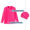 Big Boys Rash Guard Swim Shirt for Kids Boys Long Sleeve Bathing Suits Summer Swimwear Rose Red Solid Size 16/14-16 Years view 3