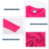 Big Boys Rash Guard Swim Shirt for Kids Boys Long Sleeve Bathing Suits Summer Swimwear Rose Red Solid Size 16/14-16 Years view 4