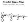 SagaSave 10PCS 5 Sizes Optional 3 Way Fishing Swivels Durable Tackle 360 Flexible Rotation for River Sea Fishing Fly Baja Boat Online Fishing(3/0 * 2/0#) view 4