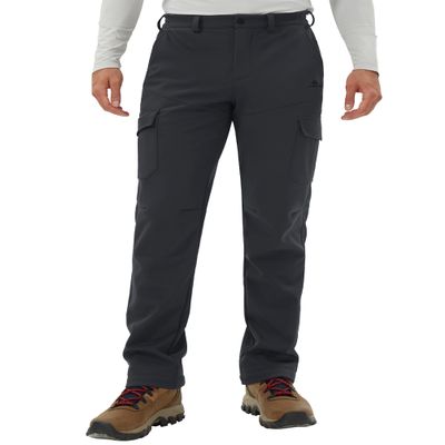 Pioneer Camp Men's Snow Ski Pants Waterproof Fleece Lined Outdoor Softshell Insulated Cargo Hiking Winter Pants Snowboard