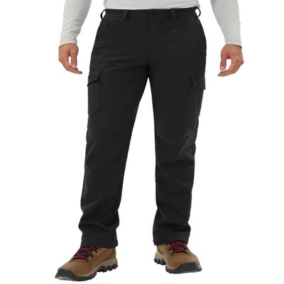 Pioneer Camp Men's Snow Ski Pants Waterproof Fleece Lined Outdoor Softshell Insulated Cargo Hiking Winter Pants Snowboard