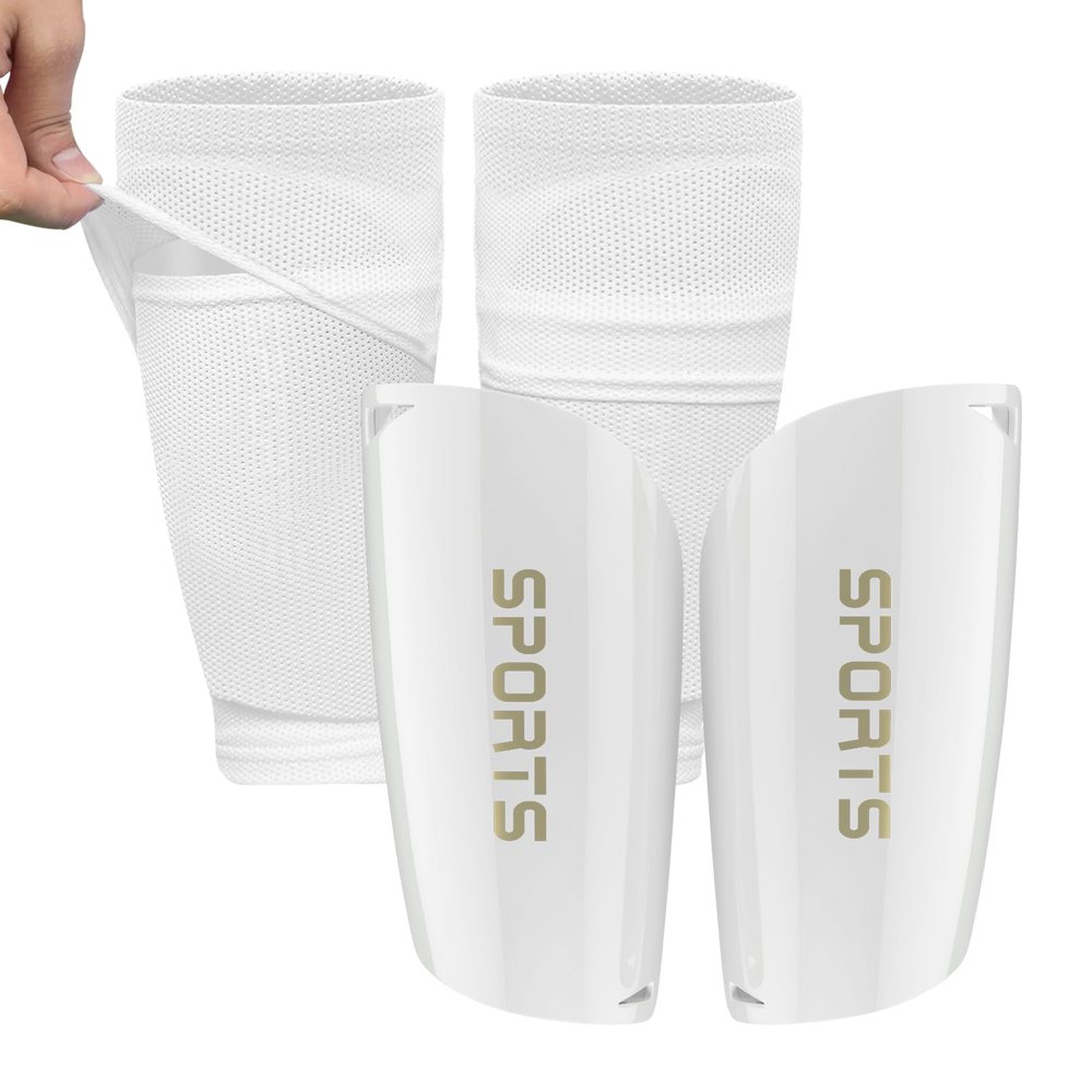 ATHCISE Kids Youth Soccer Shin Guards with Sleeves, Slip in Shinguards Soccer Shin Pads for 3-15 Years Old Boys Girls Child Teens