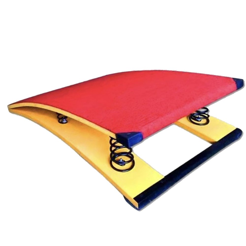 GLDWEY Children's Gymnastics Vault Springboard Portable Curved Gymnastic Springboard Stable Anti Tear Children Beginner Springboards for School Home Gym Junior Gymnastics Springboard(Size:4 Spring)