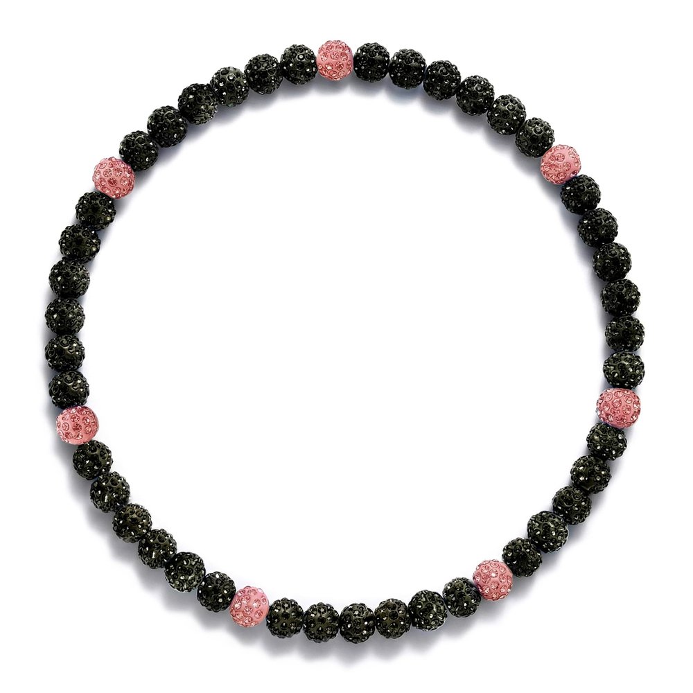 LMUWECNO Baseball Necklace for Men with Adjustable Bracelet, 10mm Rhinestone Beaded Choker 16/18/20 Inch, Strong Elastic Bling Ice Chains, Cool Softball Jewelry Gifts for Team Players Fans