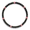 LMUWECNO Baseball Necklace for Men with Adjustable Bracelet, 10mm Rhinestone Beaded Choker 16/18/20 Inch, Strong Elastic Bling Ice Chains, Cool Softball Jewelry Gifts for Team Players Fans view 1
