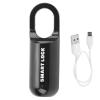 Fingerprint Lock, AntiTheft Security USB Rechargeable Thumbprint Padlock for Luggage Case Fingerprint Lock (Black) view 1