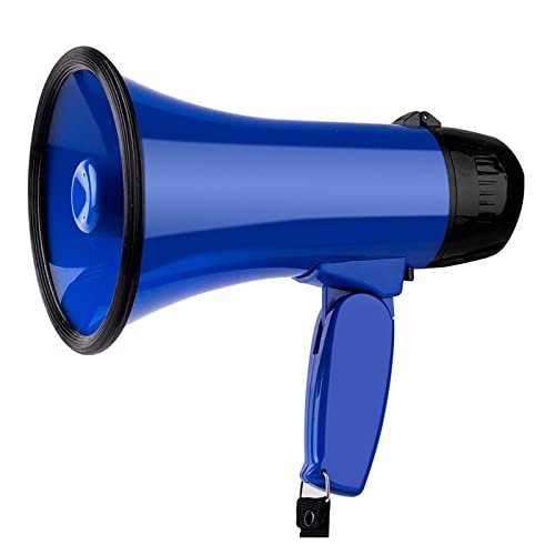 UUNVTOSU Megaphones 25W Portable Speaker Megaphone Strap Grip Loudspeaker Record Play Horn Tour Guide Speakers Great for Outdoor Announcements Amplifiers