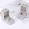 KUKUVR 2 Pieces Velvet Ring Gift Box, Small Ring Storage Boxes for Proposal Wedding Engagement Christmas Valentine's Day, Ring Earrings Stud Holder Display box for Woman view 3