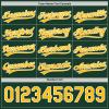 DarkGreen White Yellow Mens Softball Uniforms Baseball Bulk Jerseys Two Button Pullover Softball Jerseys for Adult Slowpitch Custom Team Jersey view 3