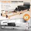 Pilates Reformer, PAETA Wooden Foldable Pilates Reformer Machine with Springs, Pilates Machines for Home Use and Studio, Pilates Equipment with Sitting Box, Jump Board and Accessories view 3