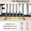 Pilates Reformer, PAETA Wooden Foldable Pilates Reformer Machine with Springs, Pilates Machines for Home Use and Studio, Pilates Equipment with Sitting Box, Jump Board and Accessories view 4