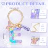 DECZHIYU Letter Charms for Stanley Cup with Handle, Initial E Charms Accessories for Stanley Tumbler, Purple Charm for Key Purse Handbags Backpacks, Cute Initial Letter Charm with Butterfly Tassel view 2