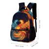 YHEGBFD Backpack,Fire And Water Phoenix Print Backpack,Stylish Backpacks,Lightweight Backpack for Men Women Beach Hiking Camping view 2