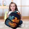 YHEGBFD Backpack,Fire And Water Phoenix Print Backpack,Stylish Backpacks,Lightweight Backpack for Men Women Beach Hiking Camping view 4