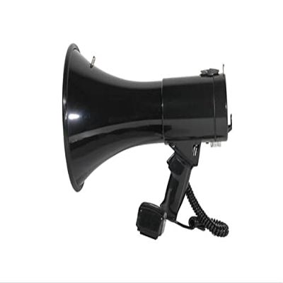 UUNVTOSU Megaphones 50W Outdoor Handheld Megaphone Speaker Booth High Power Recordable Loudspeaker Tweeter Horn Tour Guide Speakers Loud Volume Great for Outdoor Announcements Amplifiers(Black No Batt
