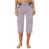 Women's Summer Cargo Pants with Pockets Women's Cargo Capris Trousers Pockets Women's Hiking Cargo Pants Outdoor Camping Capris Pockets Drawstring Low Waisted Hiking Jogger Pants view 2
