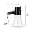 UUNVTOSU Megaphones 30W Portable Hand Speaker Megaphone Strap Grip Loudspeaker Recording Play Horn Tour Guide Speakers Loud Volume Great for Outdoor Announcements Amplifiers view 2