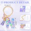 DECZHIYU Letter Charms for Stanley Cup with Handle, Initial N Charms Accessories for Stanley Tumbler, Purple Charm for Key Purse Handbags Backpacks, Cute Initial Letter Charm with Butterfly Tassel view 2