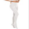 Century Star 2 Pairs Womens Tights Opaque Ballet Dance Tights Stockings for Women Pantyhose High Waist 80D Control Top Nylons 2 Pairs White Medium-Large view 2