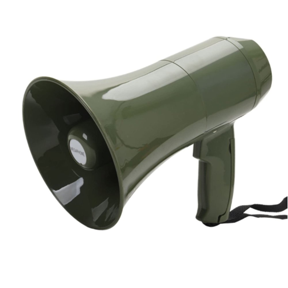 UUNVTOSU Megaphones Portable Megaphone Speaker 15W Handheld Megaphone Adjustable Vol Control Referee Bullhorn Built-in Siren for Any Outdoor Sports Handheld Microphone Amplifiers
