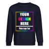 GSORIOP Custom Sweatshirt with Photo Logo Text Personalized Crewneck Sweater for Men Women, 2XL-NavyBlue view 1