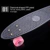 23 inch Mini Cruiser Retro Skateboard for Kids Boys Youths Beginners, Skateboards for Kids Ages 6-12, Non-Slip Fishtail Deck view 2