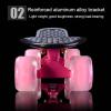 23 inch Mini Cruiser Retro Skateboard for Kids Boys Youths Beginners, Skateboards for Kids Ages 6-12, Non-Slip Fishtail Deck view 3
